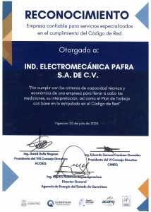 Reconocimiento de Acoque a Pafra electrpomecánica